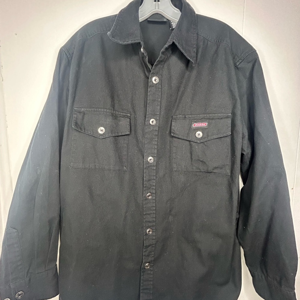 Dickies Black Casual Button Down Shirt